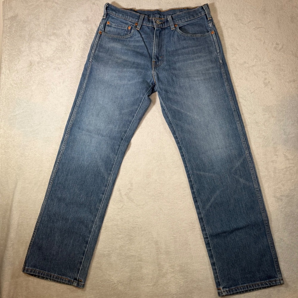 Levis Western Fit Jeans Mens 32x32 Blue Denim Straight Leg Strong 37681-0006‎